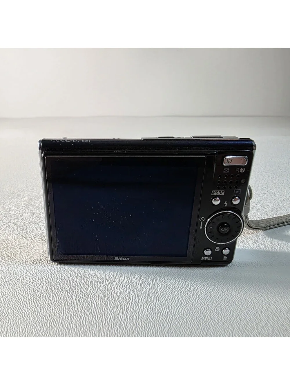 Nikon COOLPIX S51 Compact Digital Camera Navy Blue Tested - Battery Charger Card